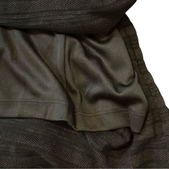 APT 9 Black Lined Textured Striped Maxi Dress. Scoop Neck w Side Slits. Size M - Picture 4 of 8